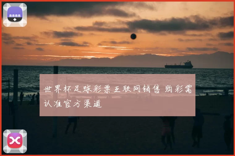 世界杯足球彩票互联网销售 购彩需认准官方渠道